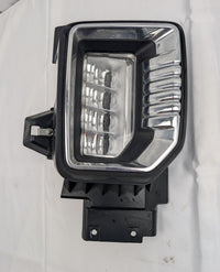 GM 87816046 OEM LED Fog Lamp Assembly — Face View, Chrome Bezel, GMC Sierra HD Passenger Side | AAA Trailer