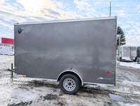 American Hauler 6x12 Enclosed Cargo Trailer w Ramp Door - GRAY - Stock# 37303 - 2,700 lbs, 6x12 - component detail | AAA Trai