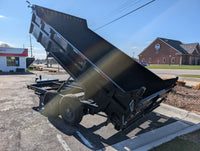 Griffin 7X14 Tandem Dump Trailer with Tarp Kit, Battery Charger, Drop Leg Jack - 7,000 lb, 3,200 PSI, 7x14 - detail view | AA