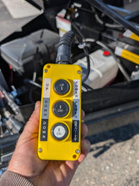 Griffin 7X14 Tandem Dump Trailer with Tarp Kit, Battery Charger, Drop Leg Jack - 7,000 lb, 3,200 PSI, 7x14 - close-up view | 