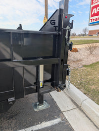 Griffin GT 7x14 Dump Trailer 8k axles, Telescopic Lift | Tarp Kit, Charger & Drop Leg Jack 16k GVWR - 8,000 lb, 7x14 - close-