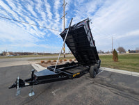 Griffin GT 7x14 Dump Trailer 8k axles, Telescopic Lift | Tarp Kit, Charger & Drop Leg Jack 16k GVWR - 8,000 lb, 7x14 - close-