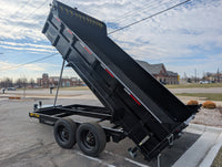 Griffin GT 7x14 Dump Trailer 8k axles, Telescopic Lift | Tarp Kit, Charger & Drop Leg Jack 16k GVWR - 8,000 lb, 7x14 - close-