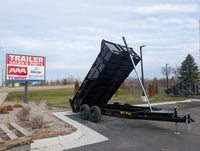 Griffin GT 7x14 Dump Trailer 8k axles, Telescopic Lift | Tarp Kit, Charger & Drop Leg Jack 16k GVWR - 8,000 lb, 7x14 - close-