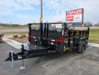 Griffin GT 7x14 Dump Trailer 8k axles, Telescopic Lift | Tarp Kit, Charger & Drop Leg Jack 16k GVWR - 8,000 lb, 7x14 - detail