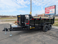 Griffin GT 7x14 Dump Trailer 8k axles, Telescopic Lift | Tarp Kit, Charger & Drop Leg Jack 16k GVWR - 8,000 lb, 7x14 - close-