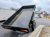 Griffin GT 7x14 Dump Trailer for Sale – 14K GVWR Hydraulic Dump w/ Low Profile Sides - 14,000 lb, 7x14 - close-up view | AAA 