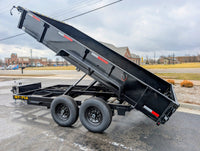 Griffin GT 7x14 Dump Trailer for Sale – 14K GVWR Hydraulic Dump w/ Low Profile Sides - 14,000 lb, 7x14 - close-up view | AAA 
