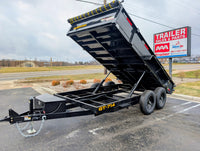 Griffin GT 7x14 Dump Trailer for Sale – 14K GVWR Hydraulic Dump w/ Low Profile Sides - 14,000 lb, 7x14 - full product view | 