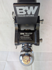 B&W Trailer Hitches Tow & Stow Adjustable Trailer Hitch Ball Mount - Fits 2.5" Receiver, Dual Ball (2" x 2-5/16"), Compatible