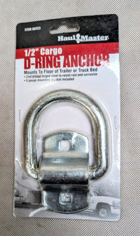 HAUL-MASTER Heavy Duty 1/2 in. Forged Cargo D-Ring Anchor - 10,000 lbs - detail view | AAA Trailer