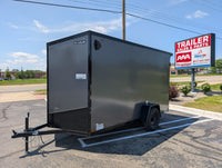 Haulin 6x12 Single Axle Enclosed Cargo Trailer – Charcoal Blackout Package