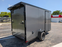 Haulin 6x12 Single Axle Enclosed Cargo Trailer – Charcoal Blackout Package - view 3