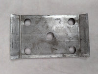 Heavy Duty 3 1/2" x 2" U-Bolt Tie Plate - full product view | AAA Trailer