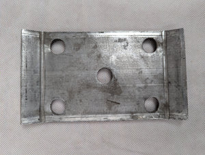 Heavy Duty 3 1/2" x 2" U-Bolt Tie Plate - full product view | AAA Trailer