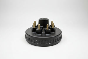 Heavy Duty 12" x 2" Trailer Brake Drum Hub Assembly 8 lug 9/16 stud - Dexter Lippert Compatible - 7,000 lb - full product vie
