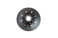 Heavy Duty 12" x 2" Trailer Brake Drum Hub Assembly 8 lug 9/16 stud - Dexter Lippert Compatible - 7,000 lb - detail view | AA