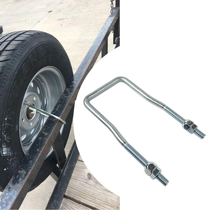 Heavy-Duty Trailer U-Bolt Spare Tire Carrier Bracket for Side Mount