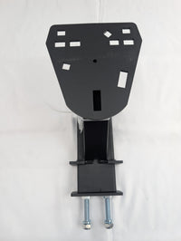 Heavy Duty Stake Pocket Spare Tire Carrier for Trailers - 150 lbs - close-up view | AAA Trailer