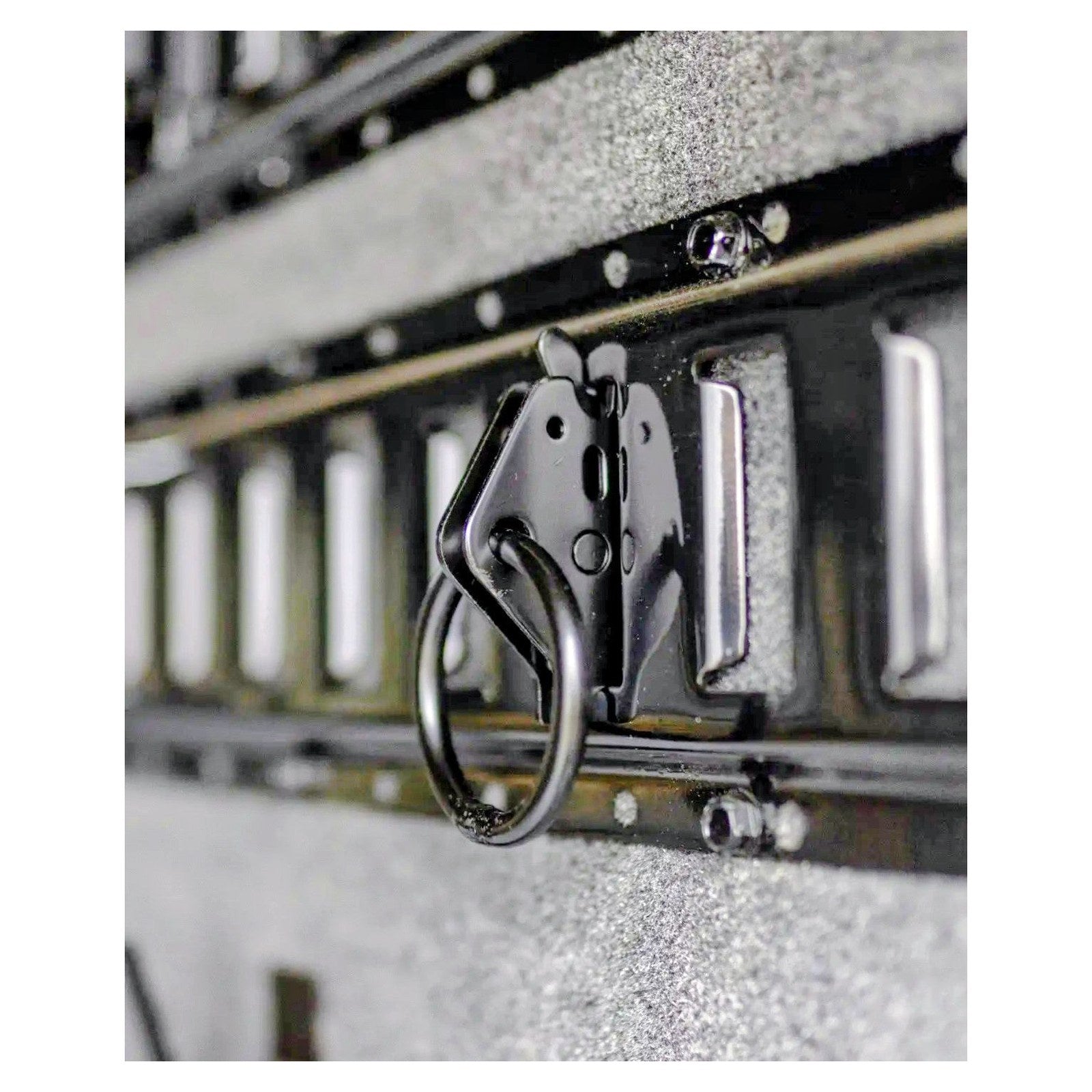 Heavy-Duty Steel E-Track O-Ring Tie-Down Anchors for E-Track System Enclosed Trailers Trucks Vans