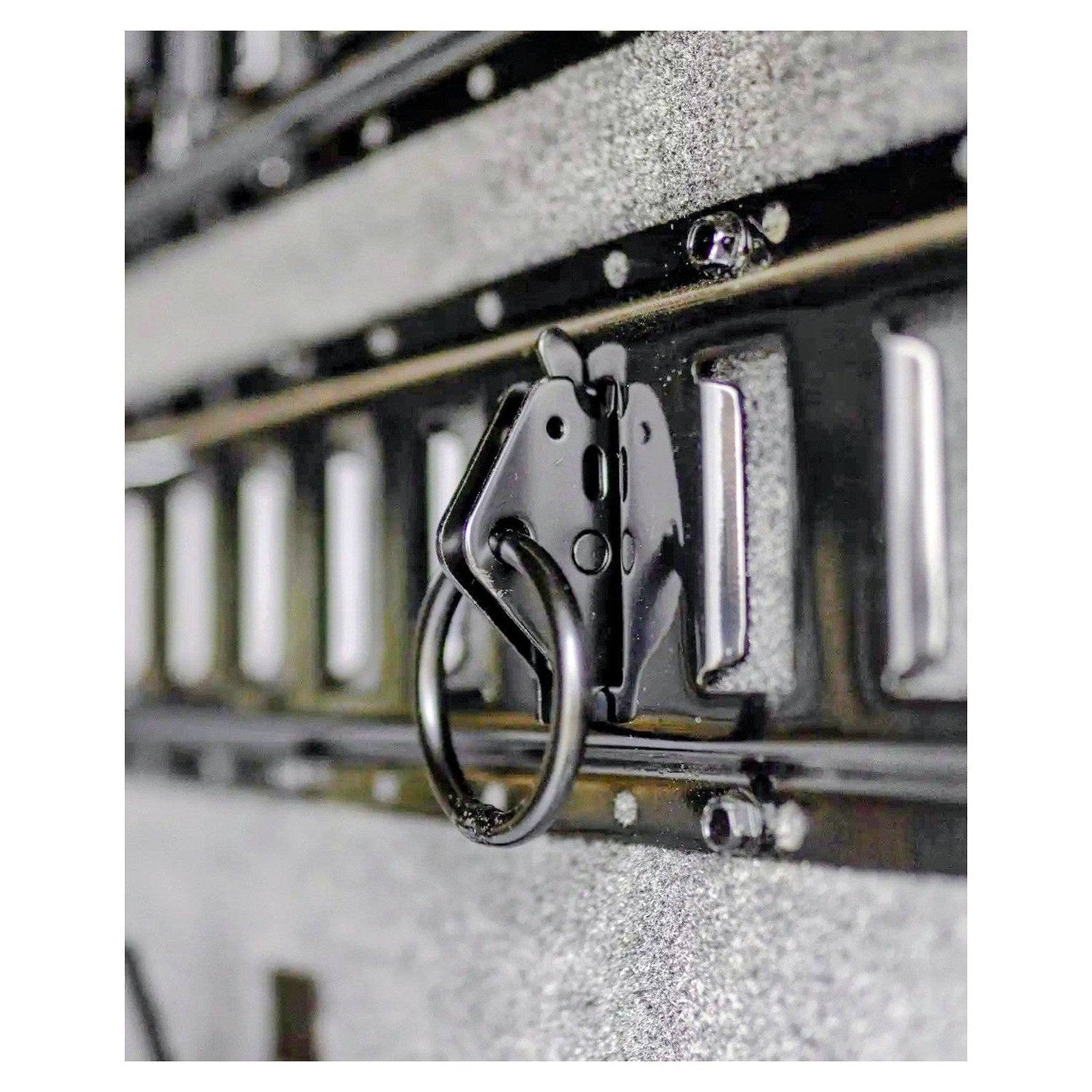 Heavy-Duty Steel E-Track O-Ring Tie-Down Anchors for E-Track System Enclosed Trailers Trucks Vans