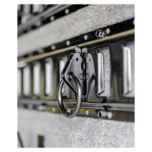 Heavy-Duty Steel E-Track O-Ring Tie-Down Anchors for E-Track System Enclosed Trailers Trucks Vans - full product view | AAA T
