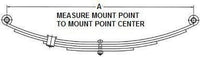 High-Performance Double Eye Trailer 4 Leaf Spring 20.50" - 1400 lbs - detail view | AAA Trailer