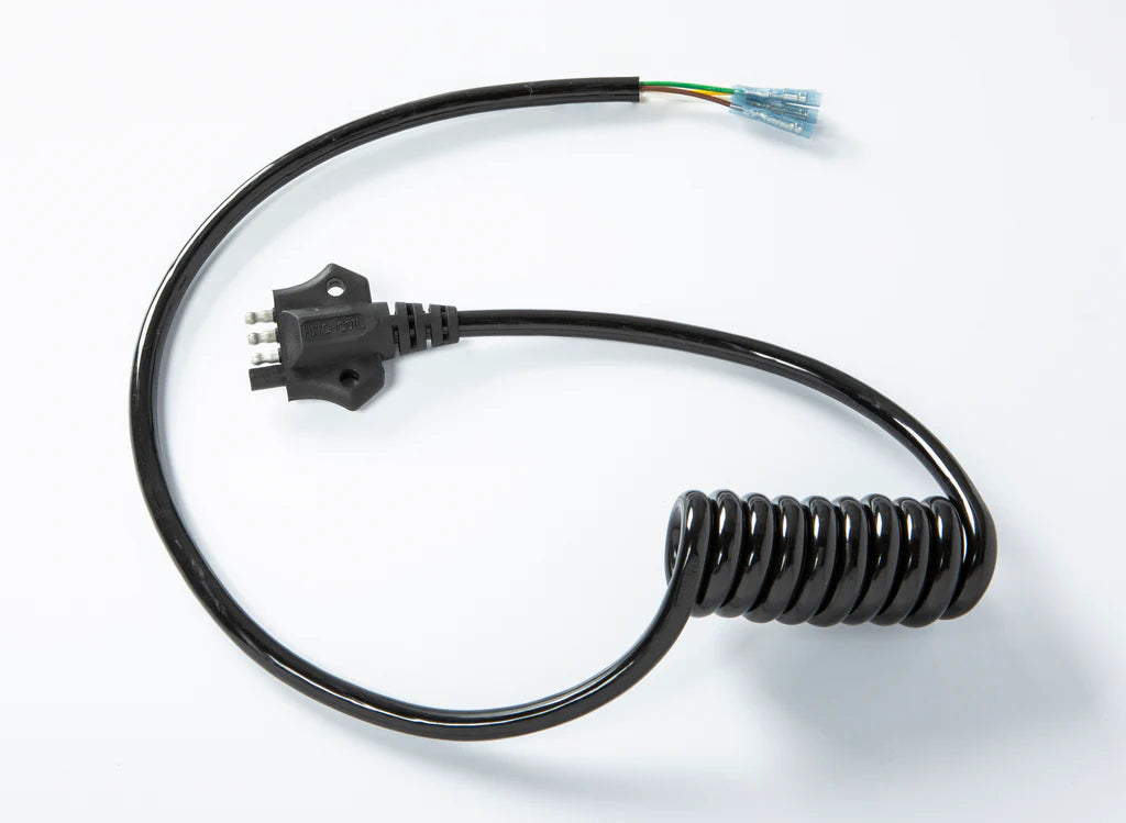 HitchCoil 4-Way, Coiled Connector w/ 6' Long Coiled Cable - Trailer End 104