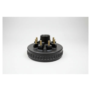 Heavy Duty 12" x 2" Trailer Brake Drum Hub Assembly 8 lug 9/16 stud - Dexter Lippert Compatible - 7,000 lb - full product vie