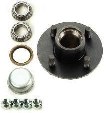 Hub with Races, Bearing, Seals, Lug Nuts - 1