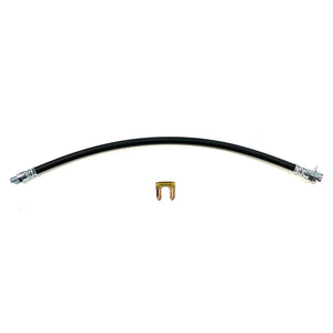 Hydraulic Surge Rubber Brake Hose, 3/8"-24 Male to 3/8"-24 Female, 18" Long - full product view | AAA Trailer