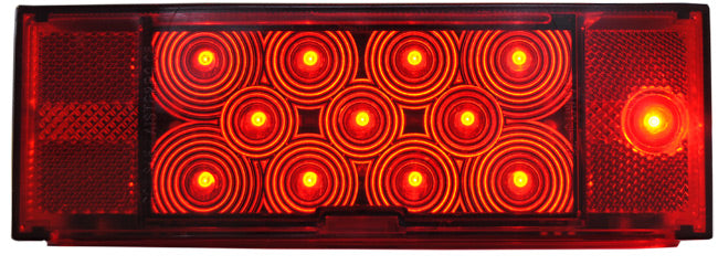 Jammy J-75 LED Trailer Tail Light | 8" Submersible Stop/Turn/Tail | Curbside