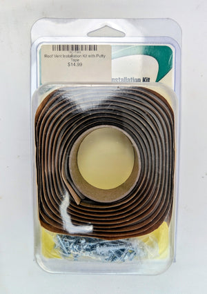 JR Products RV Camper Enclosed Trailer Roof Vent Installation Kit with Putty Tape - full product view | AAA Trailer