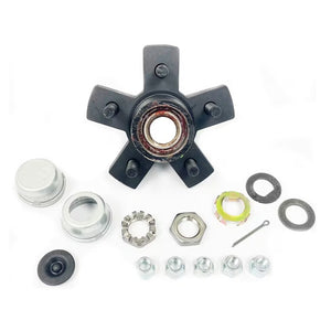 K08-259-1G Pre-Greased Trailer Hub Kit – 5 on 4.5" Bolt Pattern – Complete Idler Hub – Made in USA - 34 lbs - full product vi
