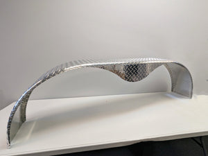 Kampco 6001 Aluminum Fender Tandem 72 x 10 No Backer Plate- Diamond Plate (Pickup Only) - 7x14 - full product view | AAA Trai