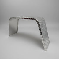 Kampco Jeep-Style Aluminum Trailer Fender – 36" Diamond Plate | With or Without Backer Plate | Single Axle - view 3