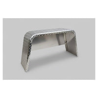 Kampco Jeep-Style Aluminum Trailer Fender — 36" x 10" Diamond Plate with Reinforced Backer Plate | FENDSAL-B | AAA Trailer