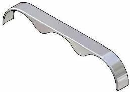 Kampco K5234-108 Tri-Axle Trailer Fender – 108" x 10.75"