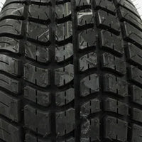 Kenda 215/60-8 Bias Trailer Tire with 8" White Wheel - 4 on 4 - Load Range C - close-up view | AAA Trailer