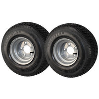 Kenda 215/60-8 Bias Trailer Tire with 8" White Wheel - 4 on 4 - Load Range C - alternate angle | AAA Trailer