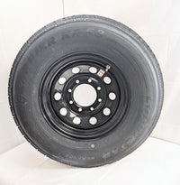 Kenda Karrier KR53 ST235/80R16 Radial Trailer Tire with 16" Black Mod Wheel - 8 on 6-1/2 - Griffin Dump Replacement - full pr