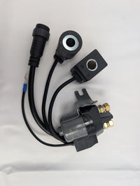 KTI 391-40 12V DC Potted Double-Acting Solenoid - complete kit with coils and 4-pin connector | AAA Trailer