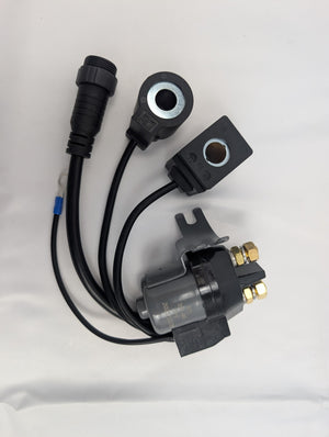 KTI 391-40 12V DC Potted Double-Acting Solenoid - complete kit with coils and 4-pin connector | AAA Trailer