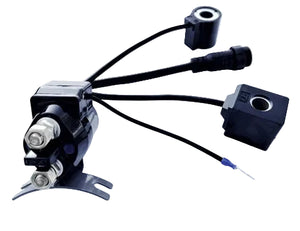 KTI 391-40 molded double acting 12V solenoid for power up power down hydraulic pump systems