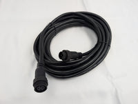 KTI 74-07 25 ft Extension Cord - Hydraulic Pump Controller Cable for Dump Trailers - overhead view of coiled 25 foot cable | AAA Trailer