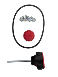 KTI 8181-6-KIT Quart Hydraulic Reservoir Tank Kit with Hardware - 6 quart - alternate angle | AAA Trailer