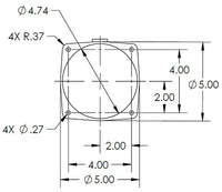 KTI 8282-10-K 10-Quart Poly Reservoir — side profile showing 3/4 NPT coupling and "A" length reference (20.00")
