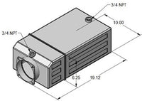 KTI 8383-series 16-quart poly reservoir — isometric view for comparison to 8484-16 (12.25 qt) body style