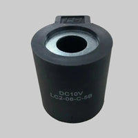 KTI Hydraulics LC2-08-C-5B 10v DC Square Coil Actuator, Dual Spade for Dump Trailers - 10V, 2 × 1 - detail view | AAA Trailer