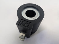 KTI Hydraulics LC2-08-C-5B 10v DC Square Coil Actuator, Dual Spade for Dump Trailers - 10V, 2 × 1 - close-up view | AAA Trail
